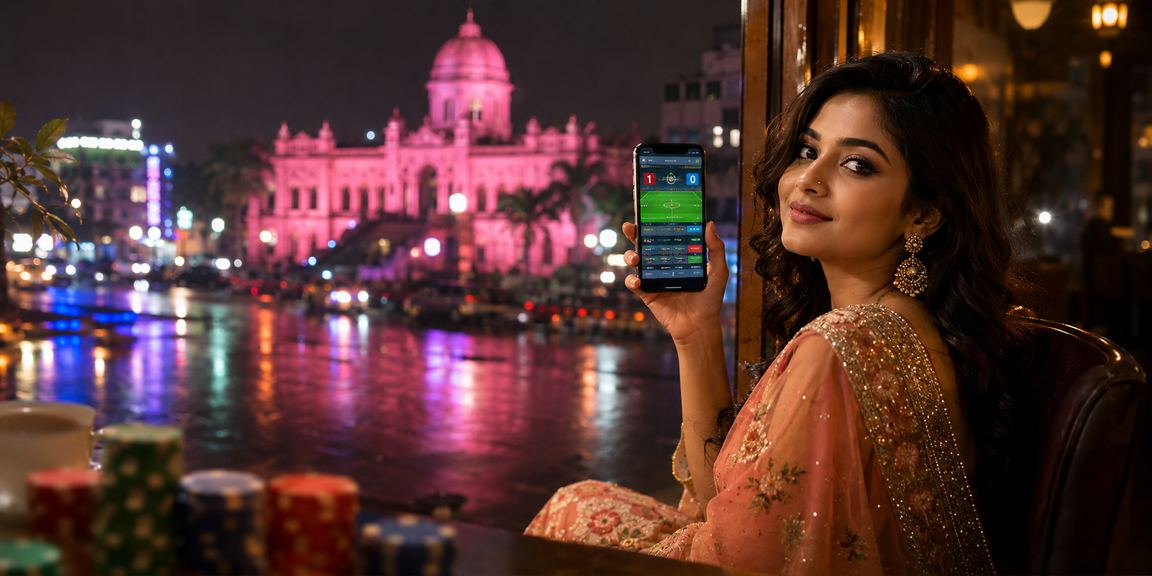 ঢাকায় মোবাইল ক্যাসিনো গেম খেলছেন মহিলা